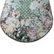 Designerski owalny dywan Optimistic Jungle Whisper JW-023 green, 100% wełna, ręcznie taftowany, gruby