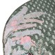 Designerski owalny dywan Optimistic Jungle Whisper JW-023 green, 100% wełna, ręcznie taftowany, gruby