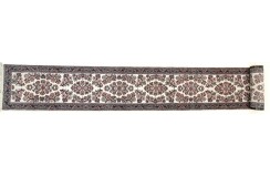 Gęsto tkany długi kwiatowy piękny dywan Saruk z Iranu 75x650cm 100% wełna oryginalny perski chodnik