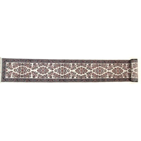 Gęsto tkany długi kwiatowy piękny dywan Saruk z Iranu 75x650cm 100% wełna oryginalny perski chodnik