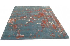 Jedwabny / wełniany dywan z Nepalu 250x310cm w stylu abstrakcyjnym