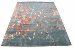 Jedwabny / wełniany dywan z Nepalu 250x310cm w stylu abstrakcyjnym
