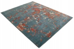 Jedwabny / wełniany dywan z Nepalu 250x310cm w stylu abstrakcyjnym