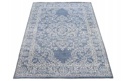 Ciepły dywan indyjski 100% wełna owcza nowoczesny wzór 170x240cm