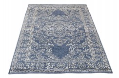 Ciepły dywan indyjski 100% wełna owcza nowoczesny wzór 170x240cm