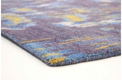 Ciepły dywan indyjski 100% wełna owcza nowoczesny wzór 170x240cm