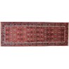 Prawdziwy chodnik ręcznie wiązany Hamadan z kwiatowym perskim wzorem szeroki chodnik 110x300cm Iran