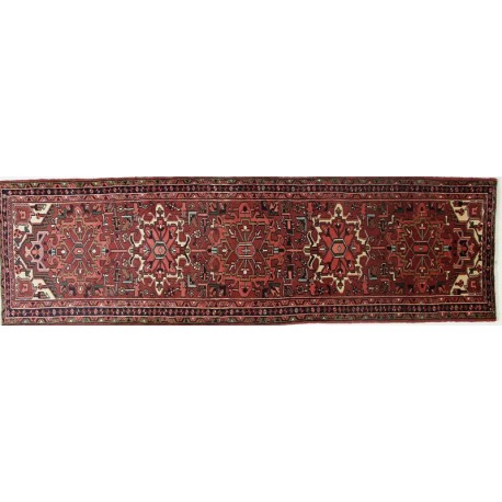Prawdziwy chodnik ręcznie wiązany Hamadan Garadże z kwiatowym perskim wzorem szeroki chodnik 90x300cm Iran