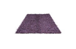 Nowoczesny, nietypowy dywan shaggy gruby włos 170x240cm, fioletowy