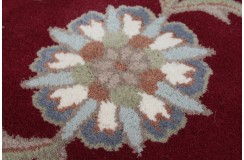 Klasyczny dywan z perskim wzorem wełna 250x300cm ornamenty kwiatowe