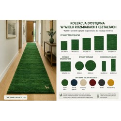 Zielony dywan kwadratowy Gabbeh Loom 100% wełna ręcznie tkany