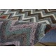 Multikolorowy gruby ręcznie tkany dywan indyjski 100% wełny