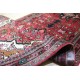 Klasyczny czerwony chodnik Hamadan z kwiatowym perskim wzorem, podszyty skórą, CERTYFIKAT 79x279cm