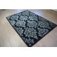 Czarny dywan z designerskim wzorem 160x230 100% wełny The Rug Republic