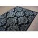 Czarny dywan z designerskim wzorem 160x230 100% wełny The Rug Republic