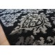 Czarny dywan z designerskim wzorem 160x230 100% wełny The Rug Republic