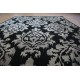 Czarny dywan z designerskim wzorem 160x230 100% wełny The Rug Republic