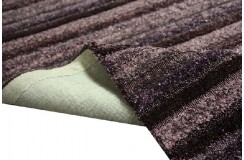 Markowy nietypowy dywan shaggy TOUAREG plum firmy Brinker Carpets piórka glamour 170x230cm masywny inny