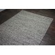 Niezwykły dywan Loop 100% wełna filcowana zaplatana ręcznie w rzędy warkoczy beż/brąz wysoka jakość Indie 150x250cm