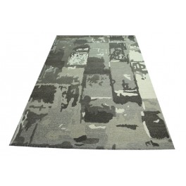 Cieniowany dywan w odcieniach szarości  Ava Handfab 100% wełna 160x230cm