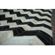 Naturalna skóra bydlęca - dywan skórzany patchwork beże i brązy 160x230