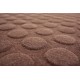 Czekoladowo brązowy dywan z wypukłym wzorem 160x230