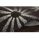 Brązowo-biały designerski dywan wełniany 160x230cm gruby nowoczesny