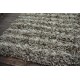 Indyjski ręcznie wykonany dywan shaggy w pasy wełna i poliester