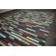 Skórzano filcowy dywan patchwork 160x230