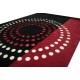 Maksymalnie designerski dywan tafting czarno czerwony 160x230