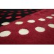 Maksymalnie designerski dywan tafting czarno czerwony 160x230