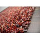 Kolorowy migocący cekinami piękny dywan shaggy 160x230