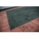 Zamszowy naturalny bordowo zielony dywan Ava Handfab 160x230