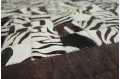 Naturalna ekskluzywna skóra patchwork Dywan z naturalnych łatek bydlęcych160x230