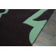 Gruby gęsto tkany dywan w kolorze bakłażanu 160x230