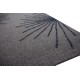 Elegancki ciemno brązowy dywan z błyszczącym brokatowym wzorem 