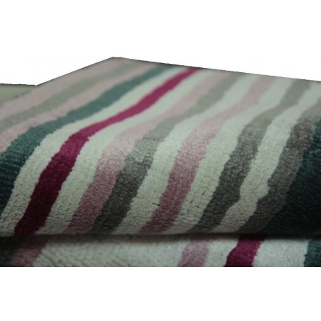 Błyszczący wiskozowy dywan wykonany ręcznie w Indiach Ava Handfab 160x230cm