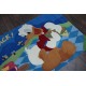 Wysokiej jakości dywan dla dzieci na licencji Disney 100% akryl 120x170cm Kaczor Donald