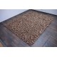 Jedyny nieprawdopodobnie gruby dywan 9cm shaggy wełna filcowana brązowy 170x240cm