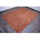 Jedyny nieprawdopodobnie gruby dywan 9cm shaggy wełna filcowana 170x240cm pomarańczowo-czerwony