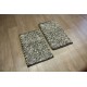 Brązowy niezwykły ręcznie tkany dywan LOOP z wełny filcowanej wakocze 3d NIEZWYKŁY TANIO! 40x60