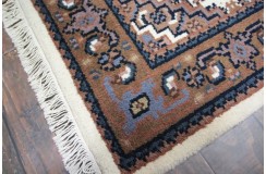 Śliczny beżowy dywan Indo Bidjar ok 120x180cm 100% wełna ekskluzywny