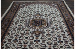 Śliczny beżowy dywan Indo Bidjar ok 120x180cm 100% wełna ekskluzywny