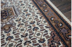 Śliczny beżowy dywan Indo Bidjar ok 120x180cm 100% wełna ekskluzywny