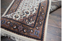 Śliczny beżowy dywan Indo Bidjar ok 120x180cm 100% wełna ekskluzywny
