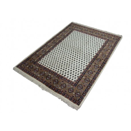 Piękny dywan mir z Indii ok 120x180cm 100% wełna ręcznie tkany beż/brąz