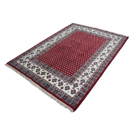Czerwony elegancki salonowy dywan wełniany MIR Kanchipur z Indii 160x230cm
