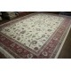 GIGANTYCZNY luksusowy dywan perski Kashan z Iranu 100% wełna 370x540cm beżowy ekskluzywny