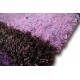 Błąyszczący super miękki dywan shaggy Ava Handfab 160x230cm brąz/fiolet /niebieski super soft cudo