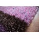 Błąyszczący super miękki dywan shaggy Ava Handfab 160x230cm brąz/fiolet /niebieski super soft cudo